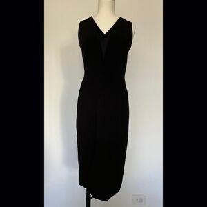 Rag & Bone Laura Sleeveless Sheath Satin Trim Black Dress size 2